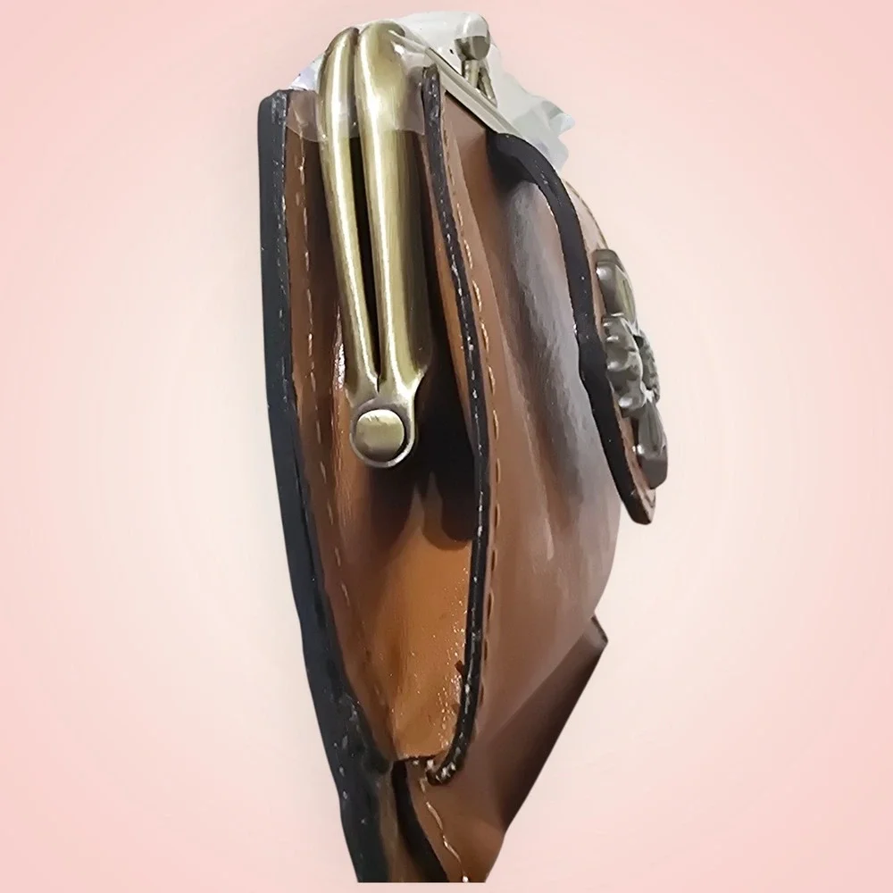 Patricia Nash‎ Casella Tooled Leather Bifold Wallet- Cognac-NWT